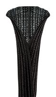 PANDUIT SE150PS-LQR0 Sleeving, Expandable Braided, PET (Polyethylene Terephthalate), Black, 38.1 mm, 22.9 m, 75 ft
