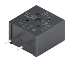 KEMET FMD0H334ZF Supercapacitor, 0.33 F, 5.5 V, Radial Leaded, -20%, +80%, 5 mm, 1000 hours @ 85°C