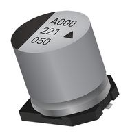 KYOCERA AVX AEA1010221M050R SMD Aluminum Electrolytic Capacitor, Radial Can - SMD, 220 µF, 50 V, 5000 hours @ 105°C, Polar