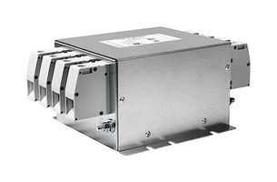 SCHURTER 3-128-432 Power Line Filter, Industrial, 760 VAC, 180 A, Three Phase, 2 Stage, Chassis Mount