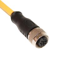 MUELLER ELECTRIC C4C10M005 Sensor Cable, A Coded, M12 Receptacle, Free End, 4 Positions, 5 m, 16.4 ft