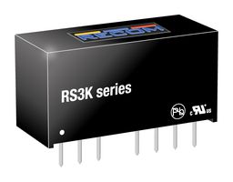 RECOM POWER RS3K-2424SZ/H3 Isolated Through Hole DC/DC Converter, ITE, SIP, 4:1, 3 W, 1 Output, 24 V