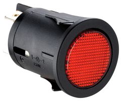 MULTICOMP PRO MP011262 Pushbutton Switch, MP Pushbutton Switches Round-Flat, 25 mm, DPST-NC-DB, Round Flat, Red