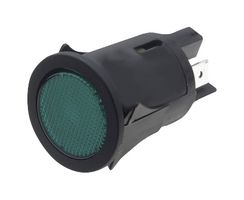 MULTICOMP PRO MP011263 Pushbutton Switch, MP Pushbutton Switches Round-Flat, 25 mm, DPST-NC-DB, Round Flat, Green