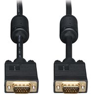 EATON TRIPP LITE P502-020 Computer Cable, HD-15 Plug, HD-15 Plug, 20 ft, 6.1 m, Black