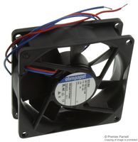 EBM-PAPST 8414NLU DC Axial Fan, 24 V, Square, 80 mm, 25 mm, Ball Bearing, 19.4 CFM