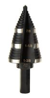 KLEIN TOOLS KTSB15 STEP DRILL BIT, 7/8 -1-3/8 , 3 HOLE
