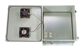 L-COM NB201611-10F-1 Plastic Enclosure, Wall Mount, Polyester (PET), Glass Fibre Reinforced, 439 mm, 541 mm, 294 mm