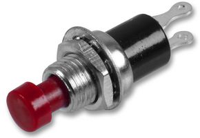 MULTICOMP PRO MCPS29C-3 Pushbutton Switch, 7 mm, SPST, On-Off, Round, Red
