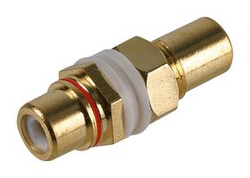 MULTICOMP PRO PS000121 RCA Pass Through Audio Module Adapter, RCA / Phono Receptacle, RCA / Phono Receptacle