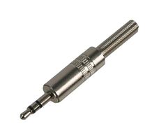 MULTICOMP PRO PS000129 Phone Audio Connector, 3 Contacts, Plug, 3.5 mm, Cable Mount, Brass Body