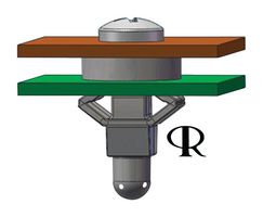 ESSENTRA COMPONENTS TFR-2 PCB Spacer Support, Snap In, Nylon 6.6, TFR Series, 3.2 mm Height, 7.7 mm Width