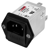 OHMITE AF-B01-S Filtered IEC Power Entry Module, IEC C14, Medical, 1 A, 250 VAC, 1-Pole Fuse Holder