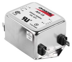 OHMITE AH-01 Power Line Filter, General Purpose, 250 VAC, 1 A, Single Phase, 2 Stage, Chassis Mount