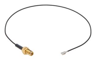 MOLEX 73230-6120 RF / Coaxial Cable Assembly, 12 ", 305 mm, 1.37mm, MHF1-Type Plug, SMA Bulkhead Jack, 50 ohm