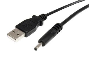 STARTECH USB2TYPEH Cable USB, Tipo A Macho a Tipo H Macho Barril CD, 0.9 m, 35.4 ", USB 2.0, Negro