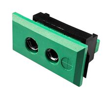 LABFACILITY IS-K-FF(IEC) Thermocouple Connector, Standard, Green, Socket, Type K, IEC, Fascia Panel Mount