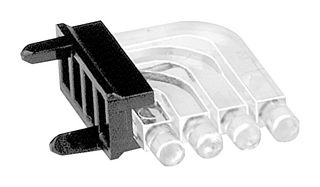 MENTOR 1296.1054 Light Pipe, 15.7 mm, 20 Pipes, Circular, PC Board, Transparent