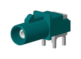 AMPHENOL RF FA1-NZRP-PCB-8A RF / Coaxial Connector, FAKRA Coaxial, Right Angle Plug, Through Hole Right Angle, 50 ohm, Brass