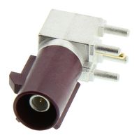 AMPHENOL RF FA1-NDRP-PCBT10 RF / Coaxial Connector, FAKRA Coaxial, Right Angle Plug, Through Hole Right Angle, 50 ohm, Brass