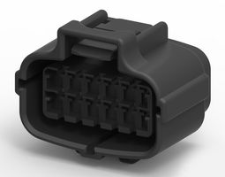 TE CONNECTIVITY 2822638-1 Automotive Connector Housing, Econoseal J-MARK II Series, Plug, 12 Positions