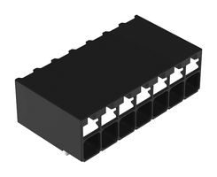 WAGO 2086-1227 Wire-To-Board Terminal Block, 3.5 mm, 7 Positions, 24 AWG, 16 AWG, 1.5 mm², Push In