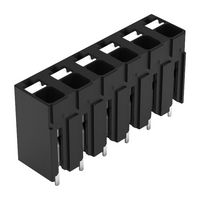 WAGO 2086-3106/300-000 Bloque de Terminal de Cable-A-Tarjeta, 5 mm, 6 Posiciones, 24 AWG, 16 AWG, 1.5 mm², Push-In