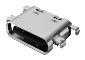 GCT USB4520-03-0-A USB Connector, 5A, 48V, 240W, USB Type C, USB 2.0, Receptacle, 16 Positions