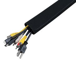 KLEIN TOOLS 450320 Sleeving, Self-Closing Wrap, Neoprene, Black, 1.25 ", 914.4 mm, 3 ft