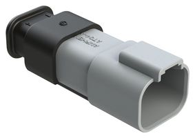 AMPHENOL SINE/TUCHEL AT04-4P-SR02GRY Automotive Connector Housing, Grey, AT Series, Receptacle, 4 Positions