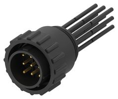 TE CONNECTIVITY 2387122-1 Ensamble de Cable Circular, Serie 1, Circular Macho a Extremo Libre, 9 Posiciones, 19.7 ", 500 mm