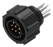 TE CONNECTIVITY 2387131-1 Ensamble de Cable Circular, Serie 2, Circular Macho a Extremo Libre, 8 Posiciones, 19.7 ", 500 mm