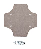 HAMMOND 1557BPL Enclosure Accessory, Inner Panel, Aluminum, Natural, Hammond 1557B Series Enclosures, 71 mm