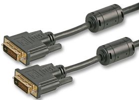 PRO SIGNAL PSG90588 Audio / Video Cable Assembly, DVI-D Dual Link Plug, DVI-D Dual Link Plug, 6.6 ft, 2 m, Black