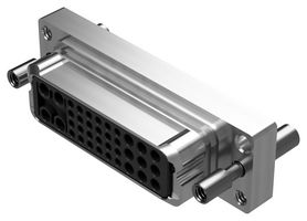 POSITRONIC SMSA069-SA00X-E7XX Heavy Duty Connector Base, 37 Pos, SP MAX Series, Cable Mount, S