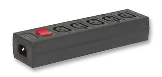 SCHURTER 4740.6000 Extension Lead, 5 Outlets, IEC 60320 C13, 15 A, 250 V, IEC 60320 C14