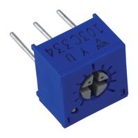 VISHAY T73YU103KT20 Trimmer, Single Turn, Cermet, Top Adjust, 10 kohm, Through Hole, 1 Turns