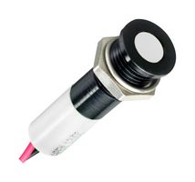 APEM Q8F3BXXR12 LED Panel Mount Indicator, Red, 12 VDC, 8 mm, 20 mA, 8 mcd