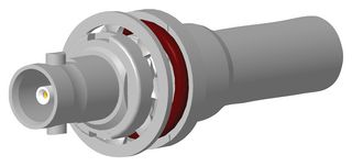 AMPHENOL RF 034-1123-12G RF / Coaxial Connector, HD BNC Coaxial, Straight Bulkhead Jack, Crimp, 75 ohm, Belden 4855R