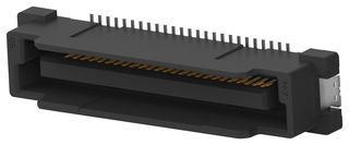 TE CONNECTIVITY - AMP 2-2316375-1 Mezzanine Connector, With Cover, Header, 0.8 mm, 2 Rows, 50 Contacts, Surface Mount, Copper Alloy