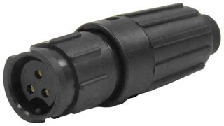 SWITCHCRAFT/CONXALL W8280-3SG-P-528 Circular Connector, Sealed Circular Connector, Mini-Con-X Insta-Click Series, Cable Mount Plug