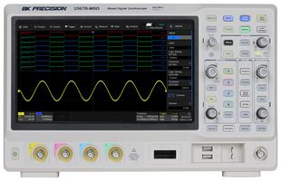 B&K PRECISION 2567B-MSO MSO / MDO Oscilloscope, 2560B Series, 4 Analog, 16 Digital, 1 Ext Trigger, 200 MHz, 2 GSPS