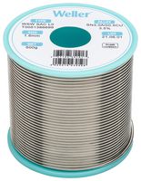 WELLER T0051386699 Solder Wire, 96.5, 3, 0.5 SN, AG, CU, 500 G, Halogen Free, No Clean, 221 Deg C, WSW Series, 1.6 mm