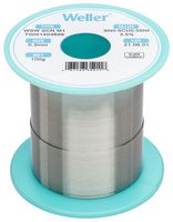 WELLER T0051404899 Solder Wire, 99.3, 0.6, 0.05 SN, CU, NI, Lead Free, 229 °C, 100G, 0.012 "Dia, WSW Series