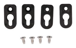 HAMMOND 1556FOOTBK-4 Mounting Bracket, Black, ABS, 5 mm, 51 mm, Hammond 1556 Series Enclosures, 0.18 ", 2 "
