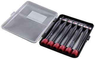 DURATOOL 8PK-2061-F Screwdriver Set, Precision, 6-Piece