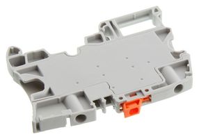 TE CONNECTIVITY - ENTRELEC 1SNK506312R0000 DIN Rail Mount Terminal Block, Grey, 2 Positions, 10 AWG, 4 mm², Screw, 26 A