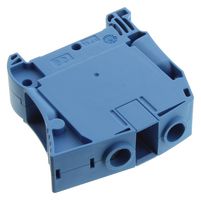 ENTRELEC - TE CONNECTIVITY 1SNK516020R0000 Bloque de Terminal c/Montaje en Riel DIN, Azul, 2 Posiciones, 0 AWG, 35 mm², Tornillo, 125 A