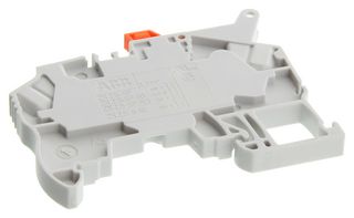 ENTRELEC - TE CONNECTIVITY 1SNK706310R0000 DIN Rail Mount Terminal Block, Grey, 2 Positions, 12 AWG, 2.5 mm², Clamp, 20 A