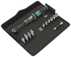 WERA 05130110001 Torque Wrench Set, Click, 0.25" Drive, 11.42" Length, 2.5N-m to 25N-m